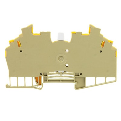 WEIDMÜLLER - Prüftrenn-Reihenklemme WDT, Schraub, 1.5mm², 250V, 10A beige/gelb