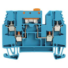 WEIDMÜLLER - Prüftrenn-Reihenklemme WTR, Schraub, 2.5mm², 400V, 16A, blau