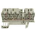 WEIDMÜLLER - Durchgangs-Reihenklemme, Zugfederanschluss, 2.5mm², 800V, 24A, grau