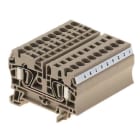 WEIDMÜLLER - Durchgangs-Reihenklemme, Zugfederanschluss, 4mm², 800V, 32A, dunkelbeige