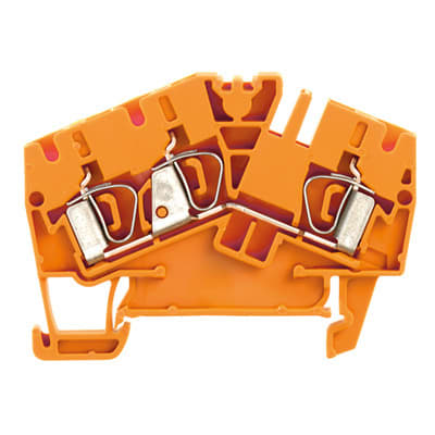 WEIDMÜLLER - Durchgangs-Reihenklemme, Zugfederanschluss, 4mm², 800V, 32A, orange