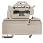 WEIDMÜLLER - Sicherungs-Reihenklemme, Zugfederanschluss, mit LED, 2.5mm², 120A, dunkelbeige