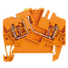 WEIDMÜLLER - Prüftrenn-Reihenklemme ZTR, Zugfeder, 2.5mm², 400V, 10A orange