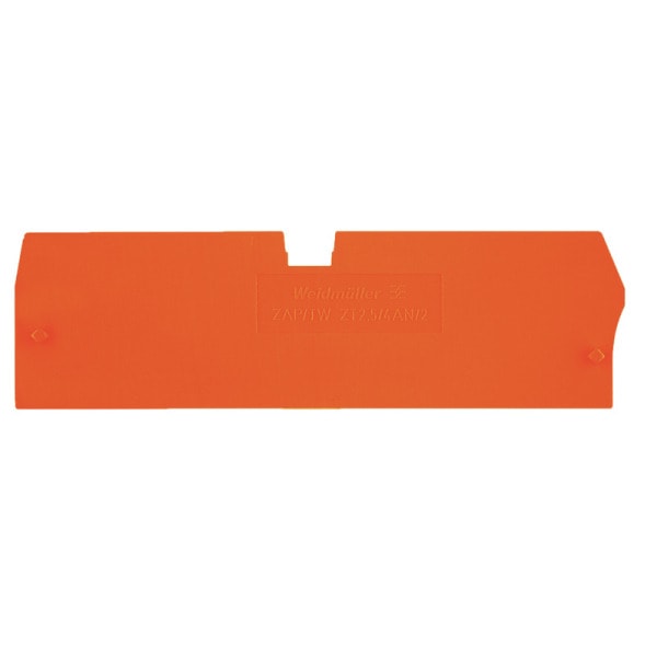 WEIDMÜLLER - Trennwand (Klemmen), Abschluss- und Zwischenplatte, 92.95x27mm, orange
