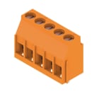 WEIDMÜLLER - Leiterplattenklemme, 5.00mm, Polzahl:5, Abgang: 90°, Zugbügelanschluss