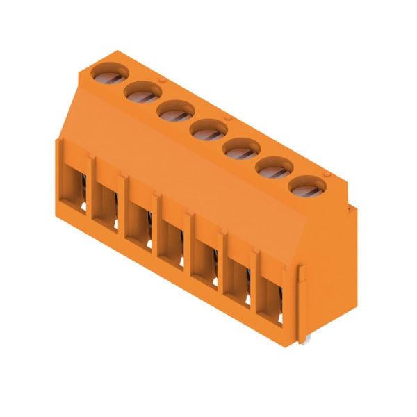WEIDMÜLLER - Leiterplattenklemme, 5.00mm, Polzahl:7, Abgang: 90°, Zugbügelanschluss
