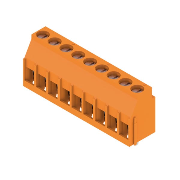 WEIDMÜLLER - Leiterplattenklemme, 5.00mm, Polzahl:9, Abgang: 90°, Zugbügelanschluss