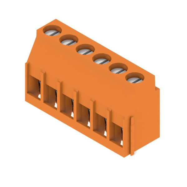 WEIDMÜLLER - Leiterplattenklemme, 5.08mm, Polzahl:6, Abgang: 90°, Zugbügelanschluss