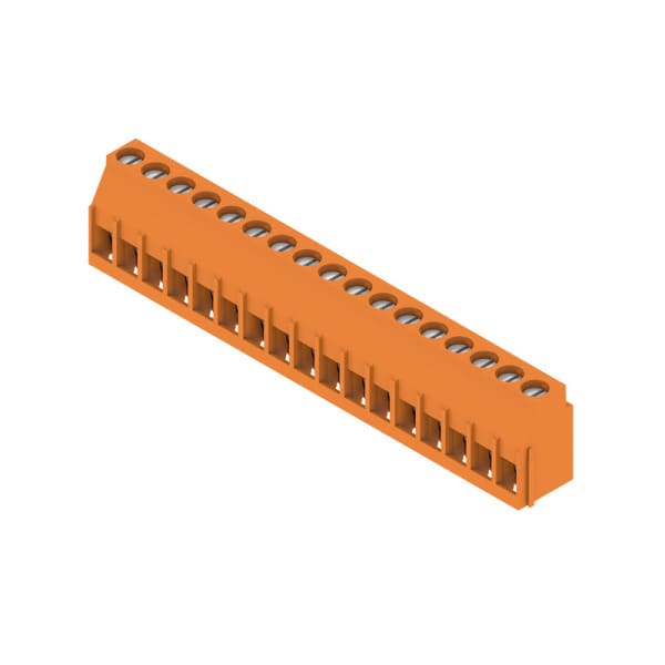 WEIDMÜLLER - Leiterplattenklemme, 5.08mm, Polzahl:17, Abgang: 90°, Zugbügelanschluss