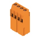 WEIDMÜLLER - Leiterplattenklemme, 5.00mm, Polzahl:4, Abgang: 90°, Zugbügelanschluss