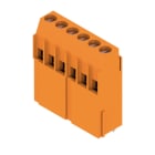 WEIDMÜLLER - Leiterplattenklemme, 5.00mm, Polzahl:6, Abgang: 90°, Zugbügelanschluss