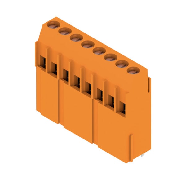 WEIDMÜLLER - Leiterplattenklemme, 5.00mm, Polzahl:8, Abgang: 90°, Zugbügelanschluss
