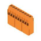 WEIDMÜLLER - Leiterplattenklemme, 5.00mm, Polzahl:9, Abgang: 90°, Zugbügelanschluss