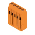 WEIDMÜLLER - Leiterplattenklemme, 5.08mm, Polzahl:5, Abgang: 90°, Zugbügelanschluss