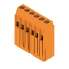 WEIDMÜLLER - Leiterplattenklemme, 5.08mm, Polzahl:6, Abgang: 90°, Zugbügelanschluss
