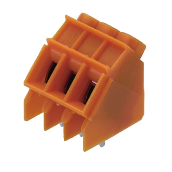 WEIDMÜLLER - Leiterplattenklemme, 5.00mm, Polzahl:5, Abgang: 135°, Zugbügelanschluss
