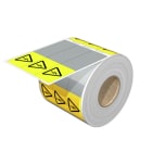 WEIDMÜLLER - Kabelmarkierer THM, 12.7mm, 95.3mm, Blitz, Vinylfilm, weiß / gelb