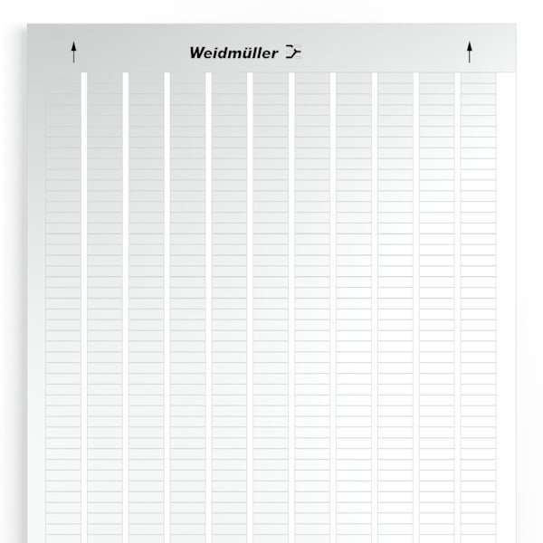 WEIDMÜLLER - Gerätemarkierung, selbstklebend, 15mm, Polyester, PVC frei, silber