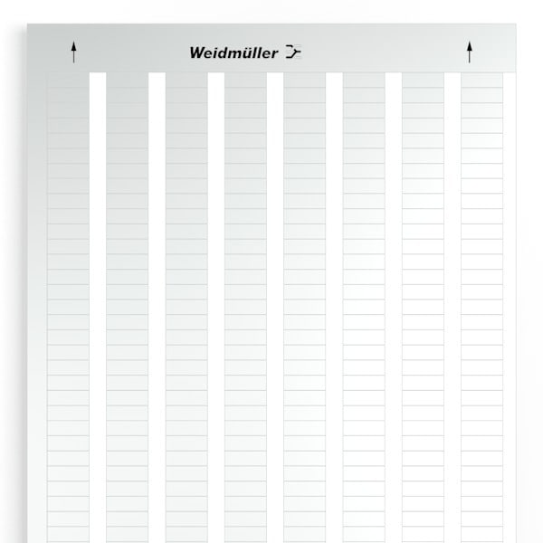 WEIDMÜLLER - Gerätemarkierung, selbstklebend, 18mm, Polyester, PVC frei, silber