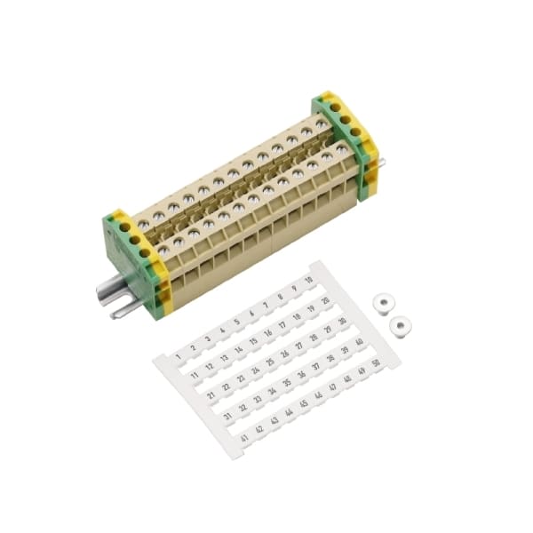 WEIDMÜLLER - Ein- und mehrpolige Klemmenleiste, Schraubanschl, 4mm², Polzahl: 13, 114mm