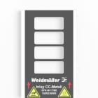 WEIDMÜLLER - Inlay Gerätemarkierer, SFX-M 17/60, Ausführung: Aufnahme von 4 Schildern