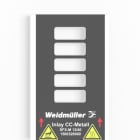 WEIDMÜLLER - Inlay Gerätemarkierer, SFX-M 12/40, Ausführung: Aufnahme von 5 Schildern
