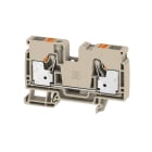 WEIDMÜLLER - Durchgangs-Reihenklemme, PUSH IN, 10mm², 1000V, 57A, dunkelbeige