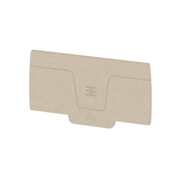 WEIDMÜLLER - Abschlussplatte (Klemmen), 78.83x2.1mm, dunkelbeige