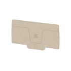 WEIDMÜLLER - Abschlussplatte (Klemmen), 78.83x2.1mm, dunkelbeige