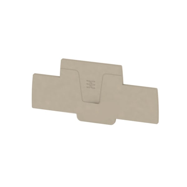 WEIDMÜLLER - Abschlussplatte (Klemmen), 98.5x2.1mm, dunkelbeige