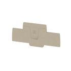 WEIDMÜLLER - Abschlussplatte (Klemmen), 98.5x2.1mm, dunkelbeige