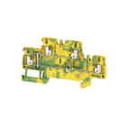 WEIDMÜLLER - Mehrstock-Reihenklemme, PUSH IN, 1.5mm², 500V, grün/gelb