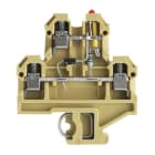WEIDMÜLLER - Mehrstock-Reihenklemme, Schraubanschl, 4mm², 24V, beige/gelb