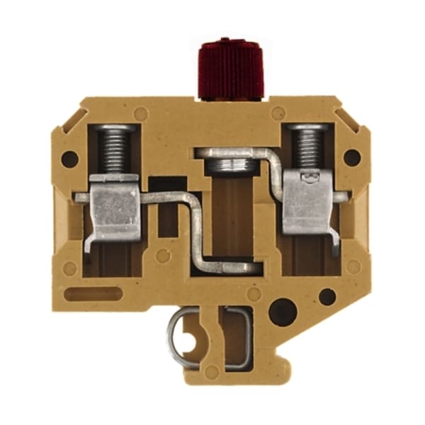 WEIDMÜLLER - Sicherungs-Reihenklemme, Schraubanschl, 10mm², 500V, 10A, mittelgelb