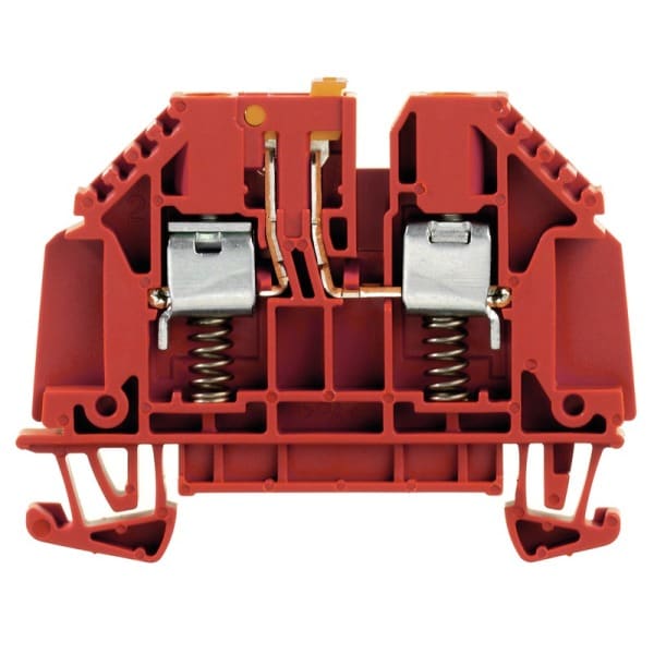 WEIDMÜLLER - Prüftrenn-Reihenklemme WTR, Schraub, 4mm², 500V, 32A, rot
