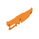 WEIDMÜLLER - Elektronikgehäuse orange, Abschlussplatte, Breite: 6.4mm