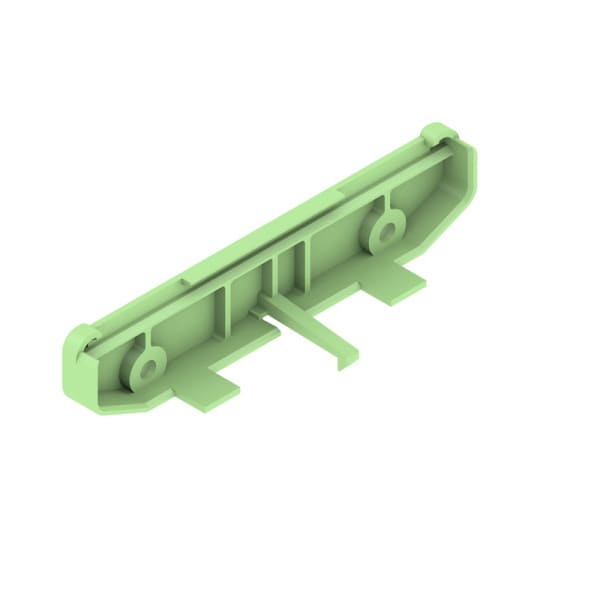 WEIDMÜLLER - Elektronikgehäuse grün, Abschlussplatte, Breite: 27.2mm