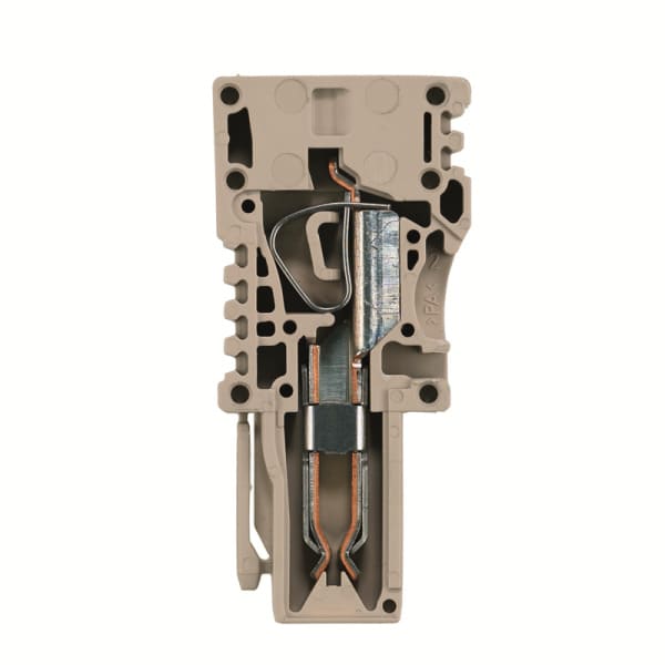 WEIDMÜLLER - Stecker (Klemmen), Zugfederanschluss, 4mm², 800V, 32A, Polzahl: 1, dunkelbeige
