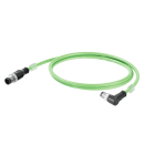 WEIDMÜLLER - Schleppkettenkabel Kupfer PROFINET, M12 D-Code IP67, Cat5/5e, PUR, 3m