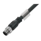 WEIDMÜLLER - Bus-Leitung, einseitig offen, M12, Stift gerade, PVC schwarz, 5m