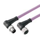 WEIDMÜLLER - Bus-Leitung, M12/M12, Stift/Buchse gewinkelt, PUR violett, 1.5m