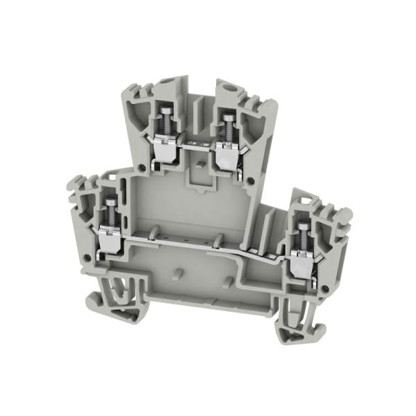 WEIDMÜLLER - Mehrstock-Reihenklemme, Schraubanschl, 2.5mm², 400V, 24A, grau
