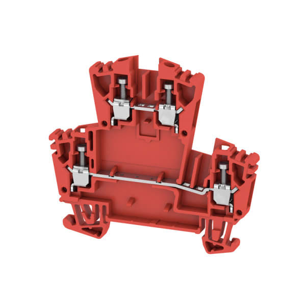 WEIDMÜLLER - Mehrstock-Reihenklemme, Schraubanschl, 2.5mm², 400V, 24A, rot