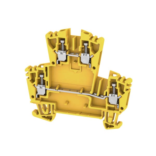 WEIDMÜLLER - Mehrstock-Reihenklemme, Schraubanschl, 2.5mm², 400V, 24A, gelb
