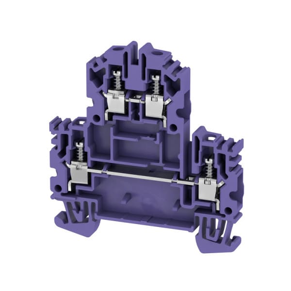 WEIDMÜLLER - Mehrstock-Reihenklemme, Schraubanschl, 4mm², 800V, 32A, violett
