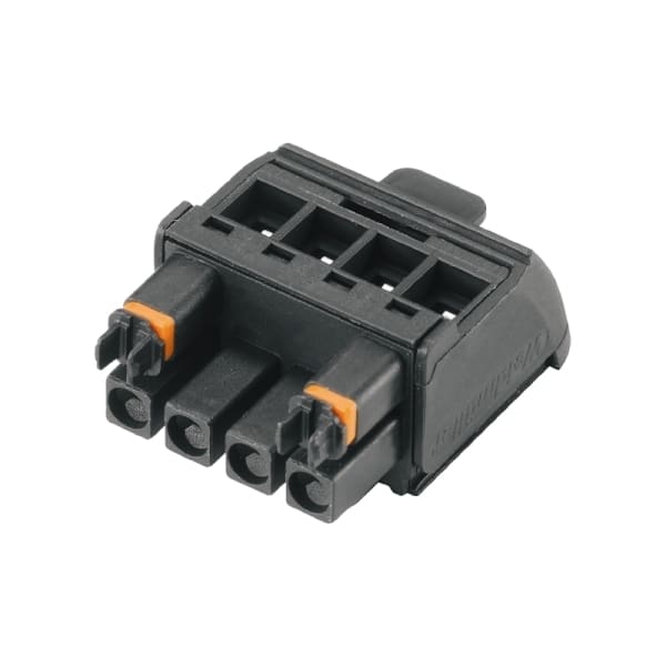 WEIDMÜLLER - Leiterplattensteckverbinder (Leiter), Lösehebel sw, 5mm, Polzahl:4, Zugbügel