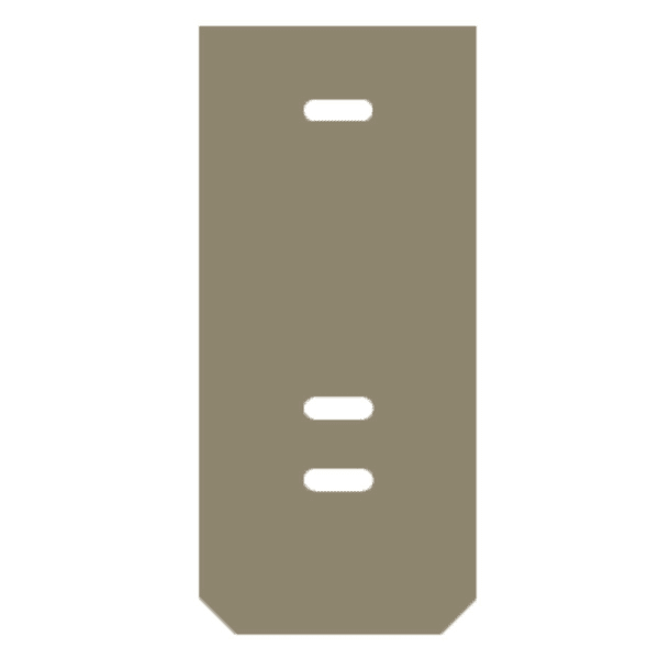 WEIDMÜLLER - Abschlussplatte (Klemmen), 23.2x2mm, dunkelbeige