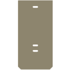 WEIDMÜLLER - Abschlussplatte (Klemmen), 37.45x2mm, dunkelbeige