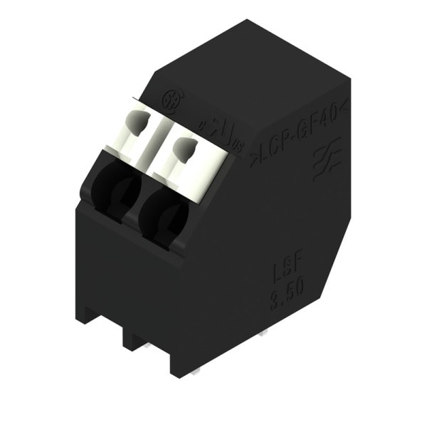 WEIDMÜLLER - Leiterplattenklemme, 3.50mm, Polzahl:2, Abgang: 135°, PUSH IN