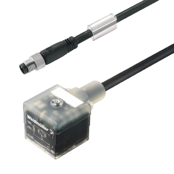 WEIDMÜLLER - Ventilleitung, Stecker gerade - Ventilstecker, Bauform A (18 mm), M8 = keine